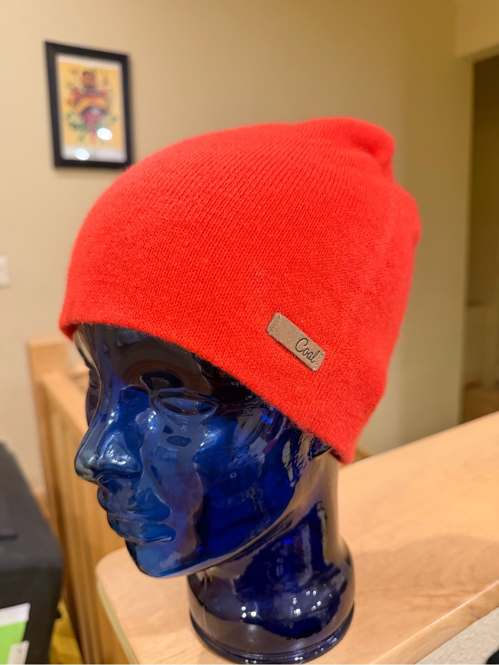 Coal Women's Knit Beanie in Bright Red